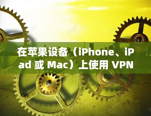 在苹果设备(iPhone、iPad 或 Mac)上使用 VPN 的步骤如下,具体操作因设备类型和系统版本略有不同